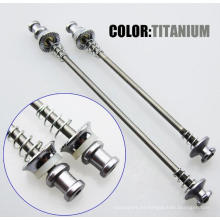 Ultralight Titanium Skewers Bicicleta de carretera MTB Ruedas y asientos Bloqueo de seguridad Bicicleta de liberación rápida QR piezas de la bicicleta